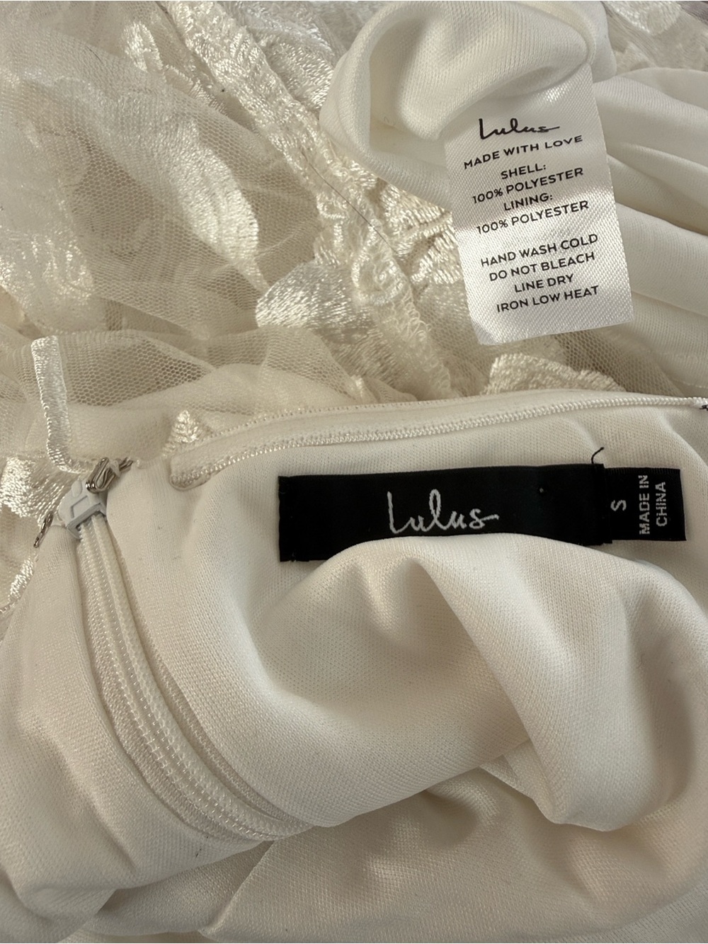 Lulu's white Floral Embroidered 3 Tiered Maxi Dress (strapless) - Picture 3 of 7